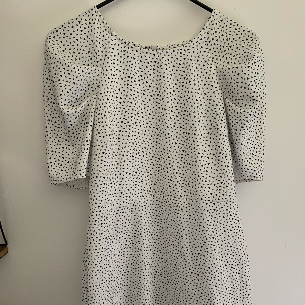 Banana republic black and white dress